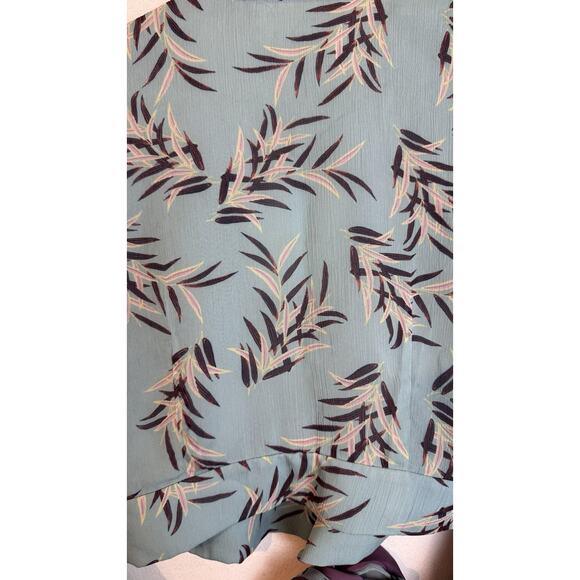 Diane Von Furstenberg Miranda Wrap Cropped Blouse Ruffle Sleeve Size 2 NEW $338 - Picture 11 of 11